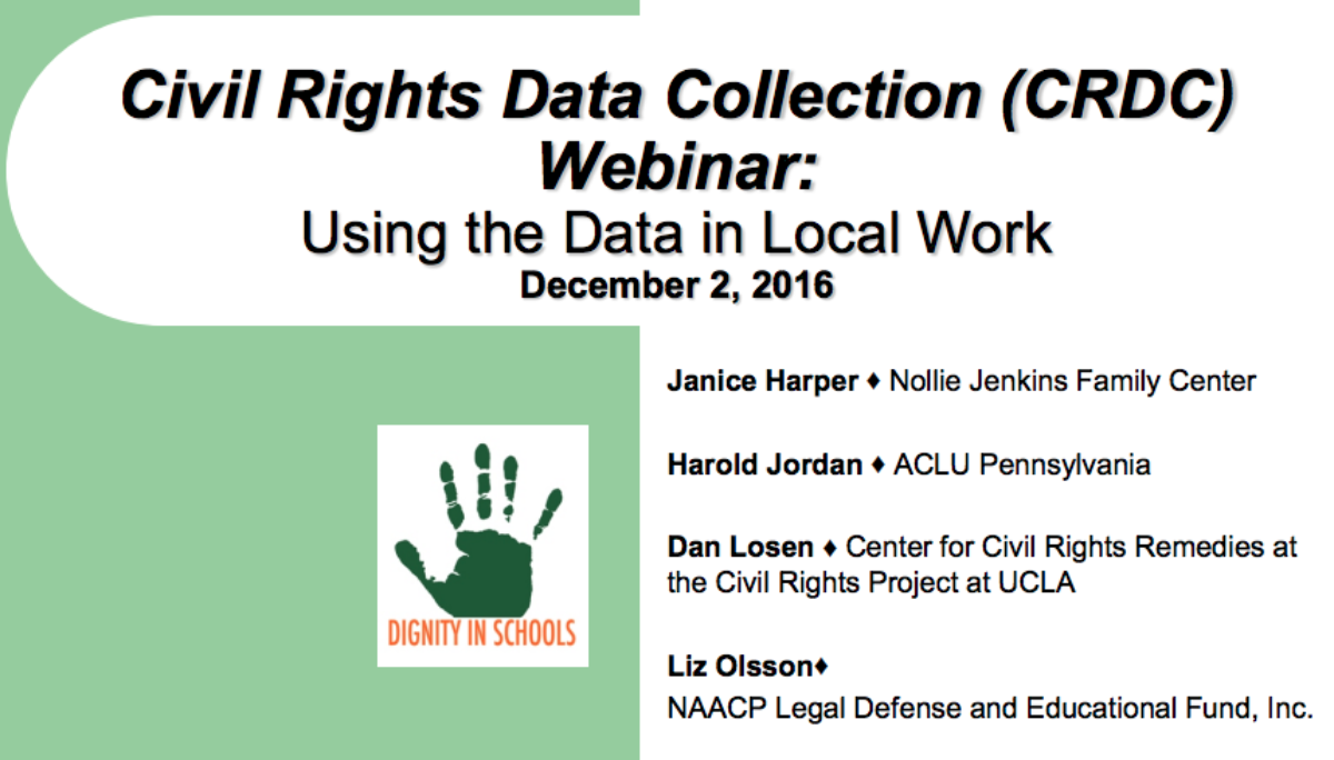 Civil Rights Data Collection Webinar Slides