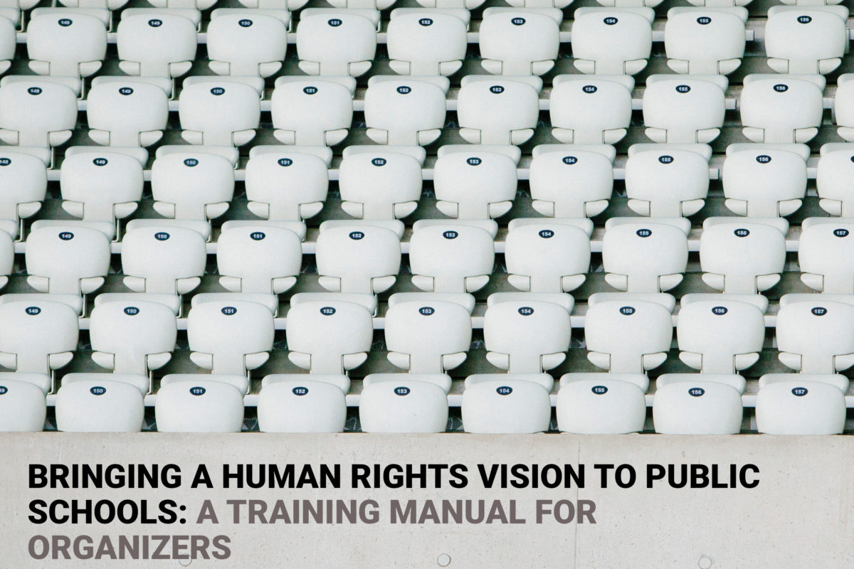 CADRE/NESRI: Bringing A Human Rights Vision to Public Schools: A Training Manual for Organizers