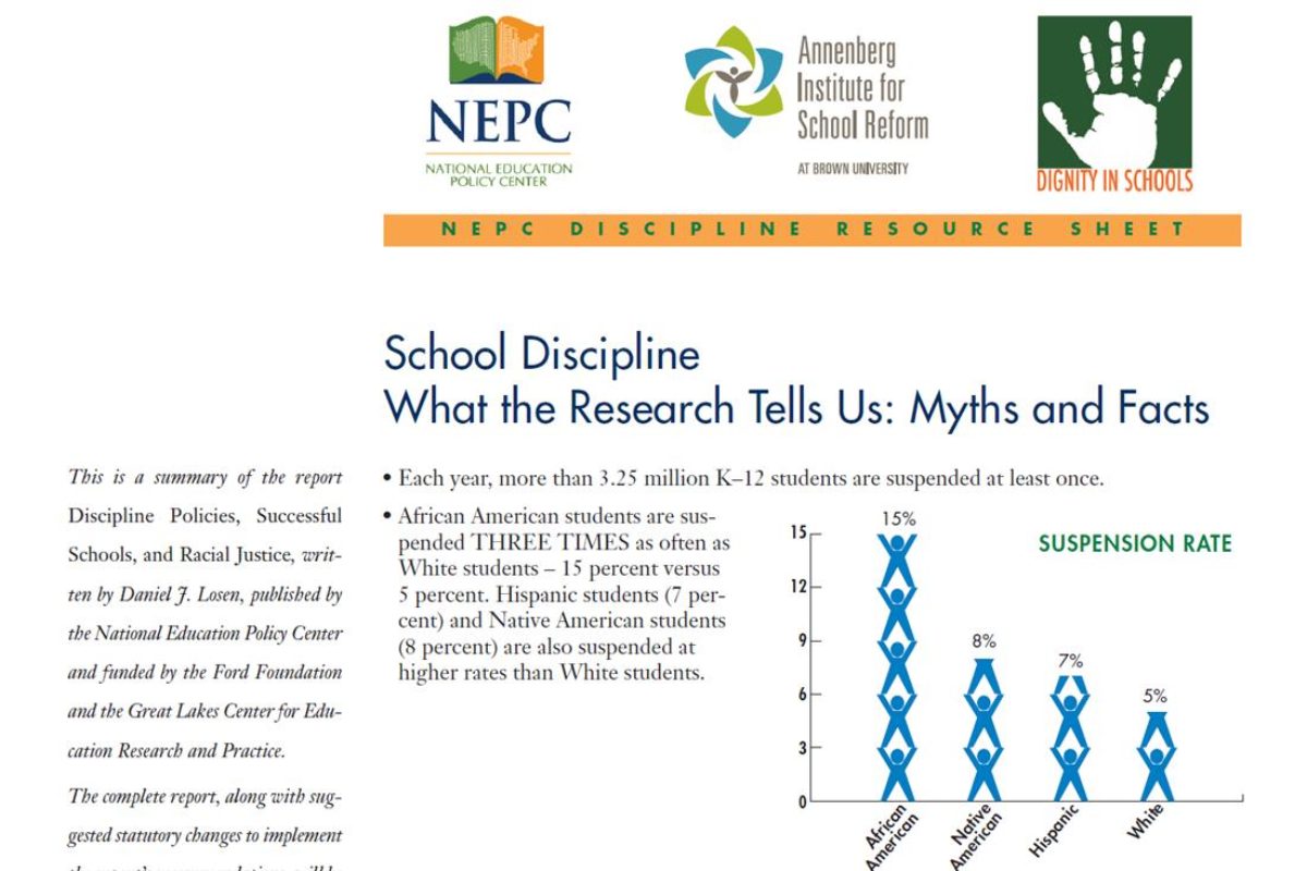 School Discipline Myths and Facts