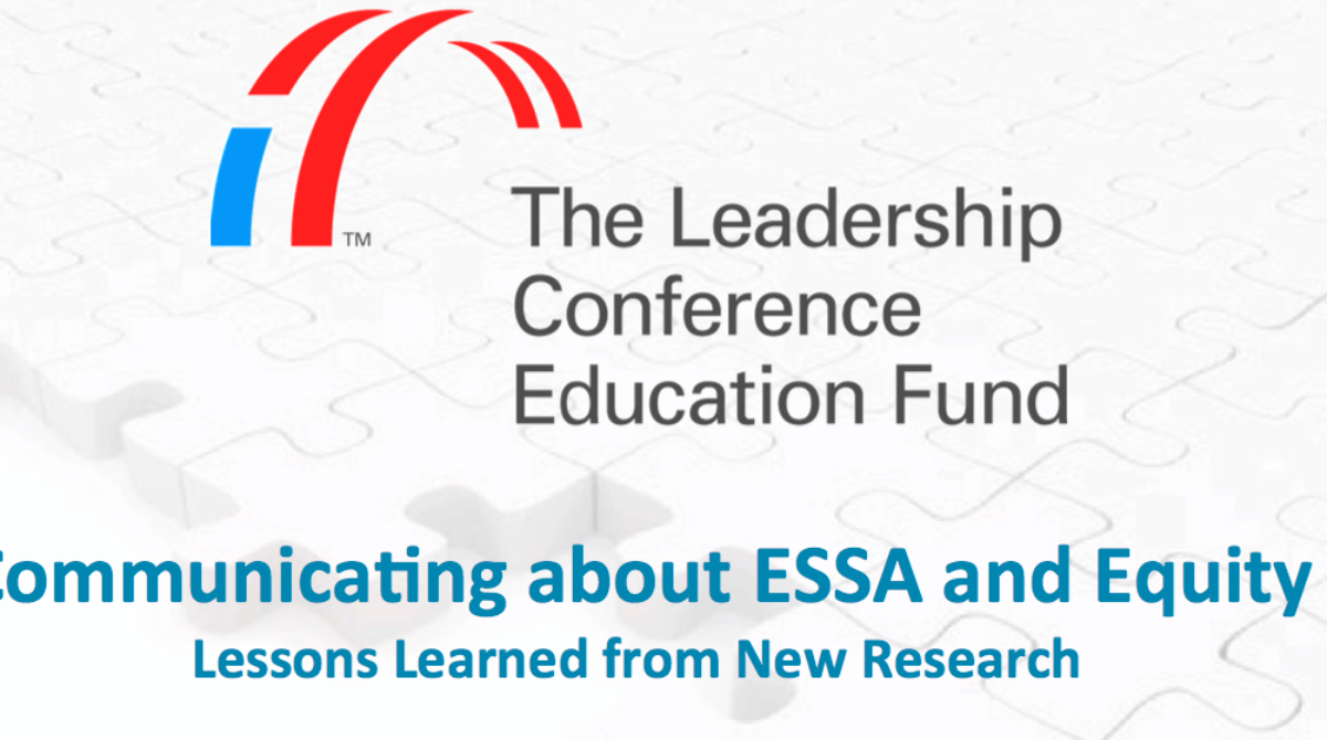 Communicating about ESSA and Equity: Lessons Learned from New Research