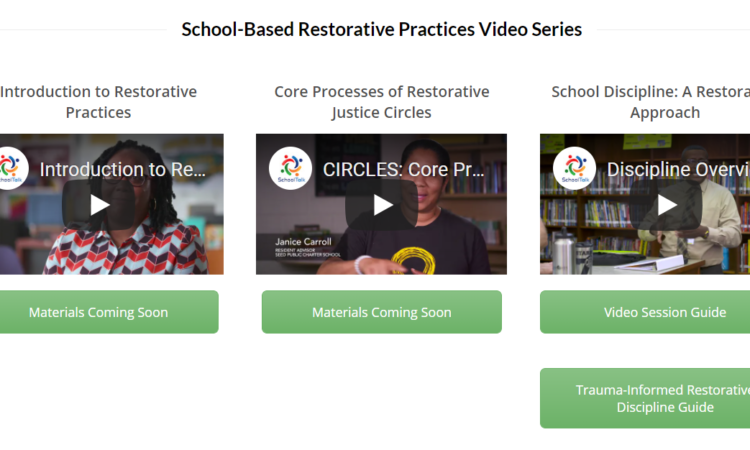 Restorative DC – Resources, Videos, Training Padlets