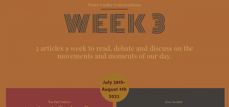 Week 3: #DSCWaterCoolerConversations
