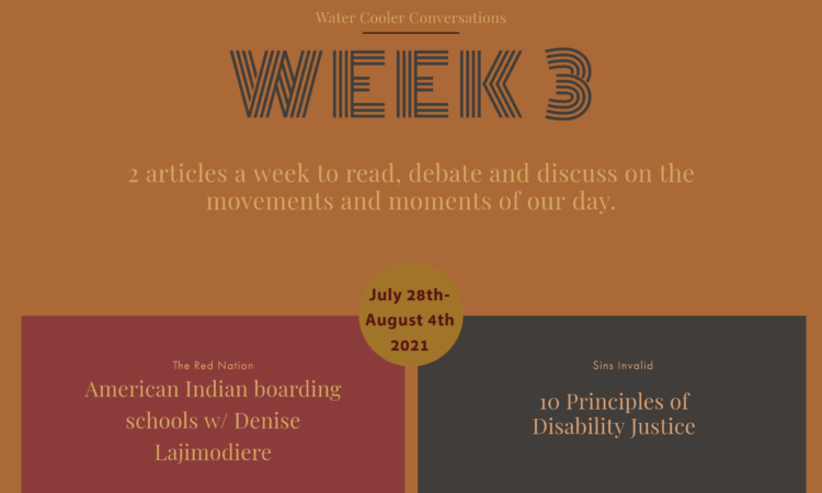 Week 3: #DSCWaterCoolerConversations