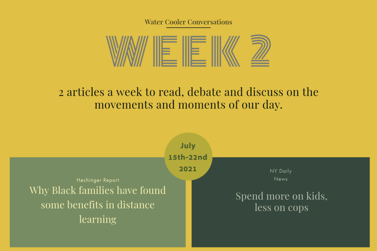 Week 2: #WaterCoolerConversation